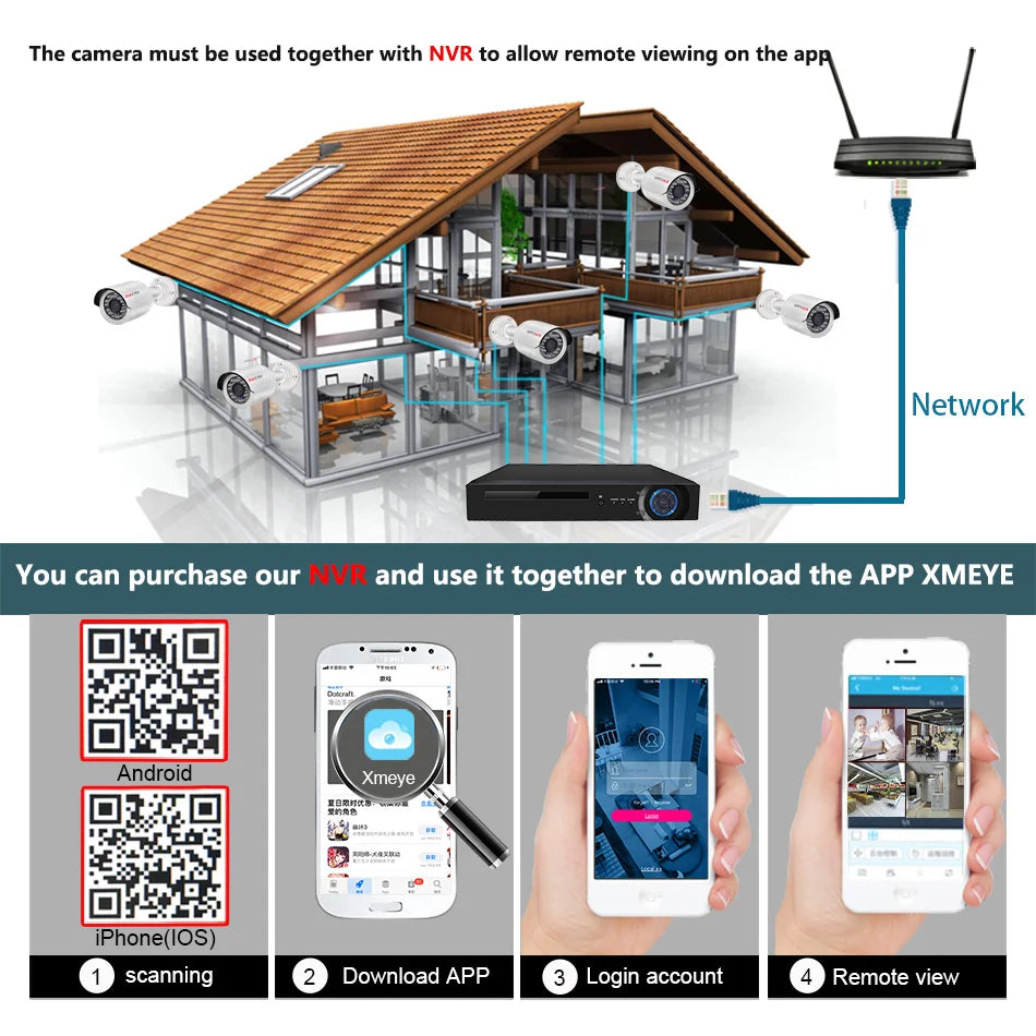 4K Poe Video Surveillance Camera Ip Onvif Audio 48V POE/DC 12V 4MP/5MP/8MP Night Vision Bullet Waterproof Security Camerafor NVR