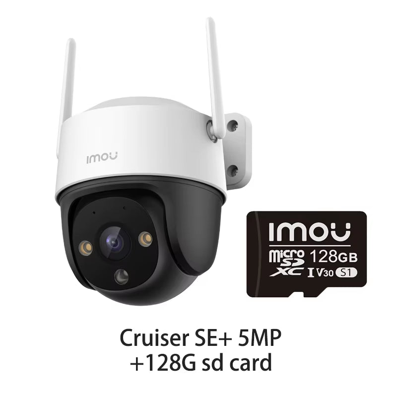 IMOU Cruiser SE+ 5MP 3K Wifi Camera Dual Antenna Outdoor IP66 Weatherproof Full Color Tracking Camera AI Human Detection Camera