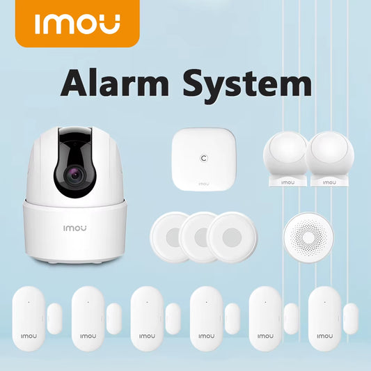 Home Wifi Alarm System Zigbee 3.0 Real Time App Push Motion Sensor Alarm Siren Window Door Sensor IP Camera Work with Alexa