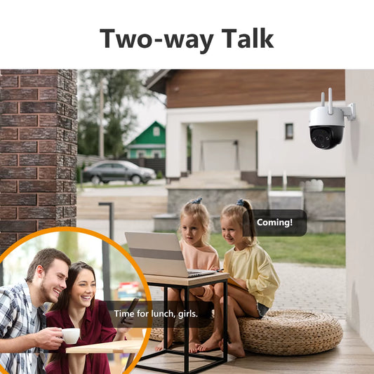 Cruiser SE+ 3MP Outdoor PTZ Wi-Fi Camera IP66 Weatherproof Camera Two Way Audio Colorful Night Vision AI Human Detection