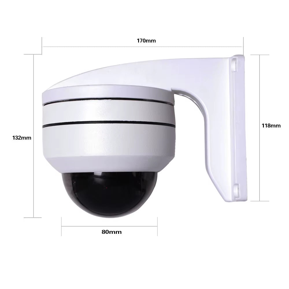 5.0MP Mini PTZ IP Camera Super HD 25660X1920 Pan/Tilt 5X Zoom IR Dome Camera Weatherproof Poe IP Cameras Hikvision Compatible