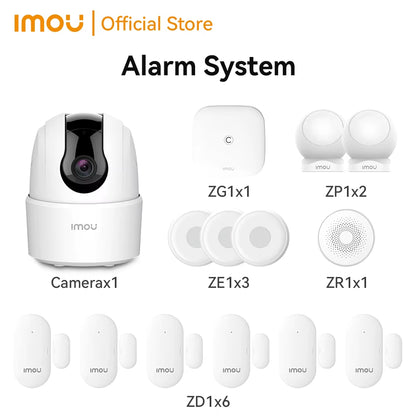 Home Wifi Alarm System Zigbee 3.0 Real Time App Push Motion Sensor Alarm Siren Window Door Sensor IP Camera Work with Alexa