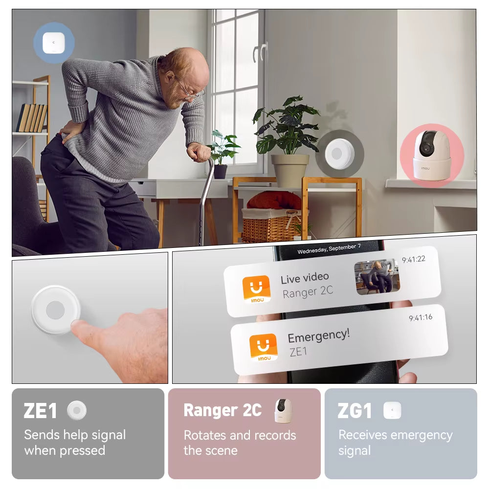 Home Wifi Alarm System Zigbee 3.0 Real Time App Push Motion Sensor Alarm Siren Window Door Sensor IP Camera Work with Alexa