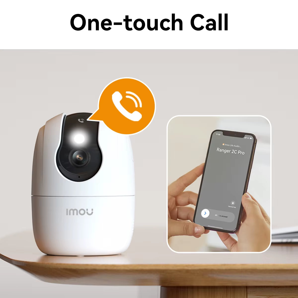 IMOU Ranger 2C Pro Telecamera Wifi Da 3 MP Sorveglianza Di Conversazione Bidirezionale Sicurezza 360 ° Copertura Telecamera per Chiamate One Touch Con Rilevamento Di Animali Domestici Umani