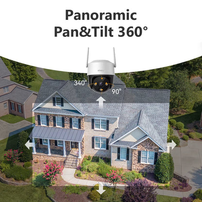 IMOU Cruiser SE+ 5MP 3K Wifi Camera Dual Antenna Outdoor IP66 Weatherproof Full Color Tracking Camera AI Human Detection Camera